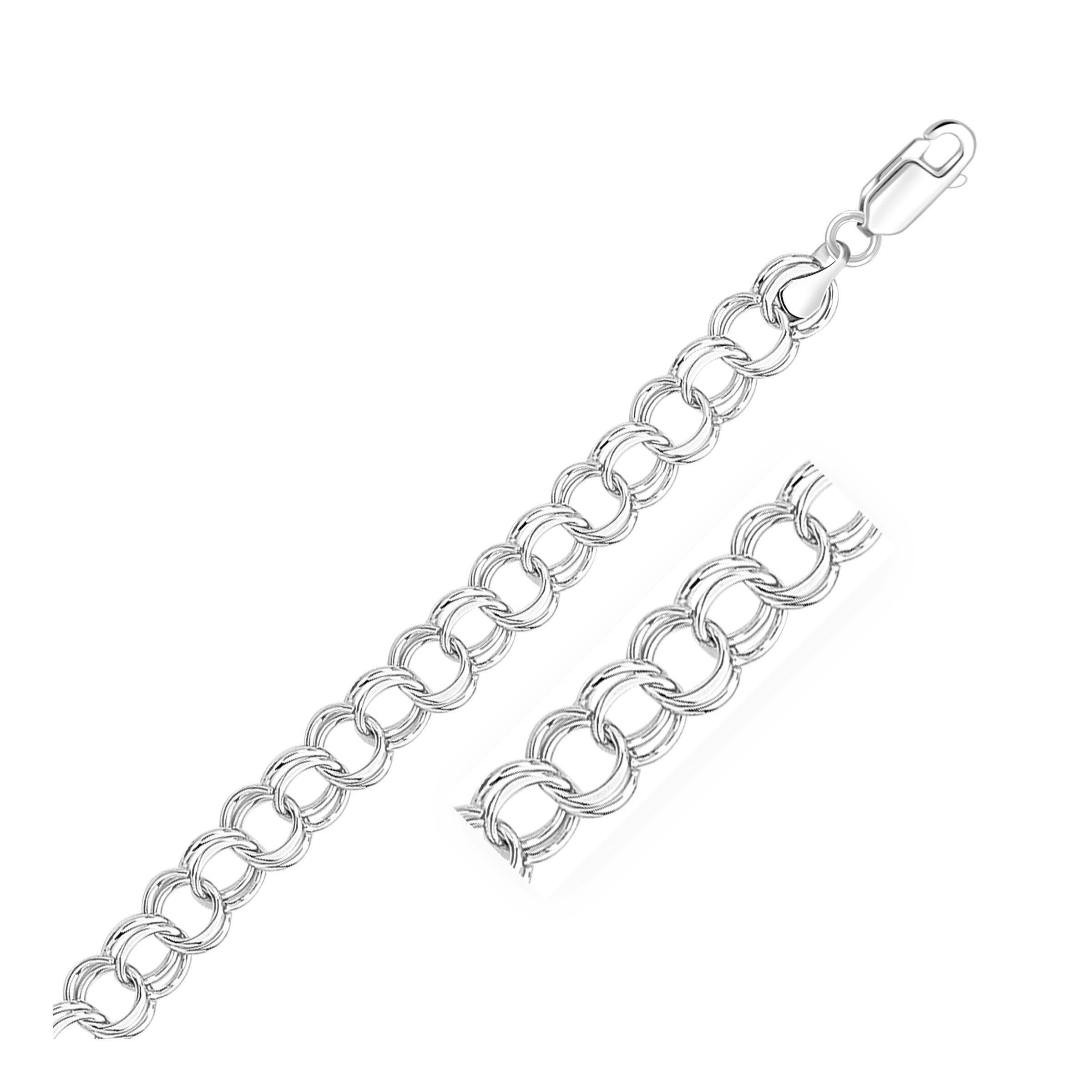 Leslie's 14K Polished D/C Reversible Bracelet LF1250-7.5